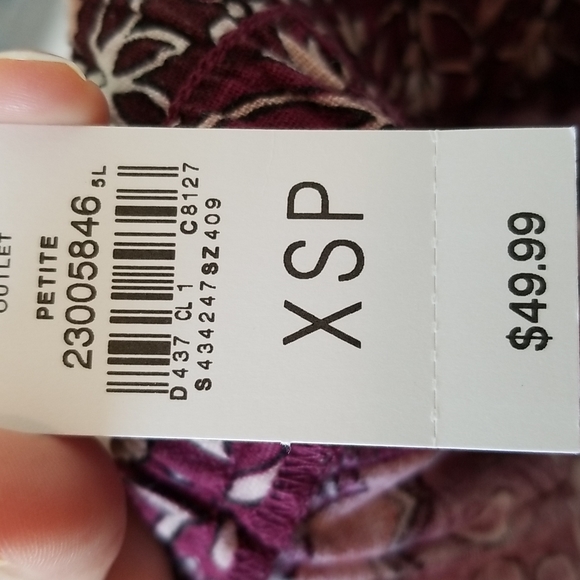 Loft Pull On Boho Skirt SZ XSP NWT - Picture 7 of 8